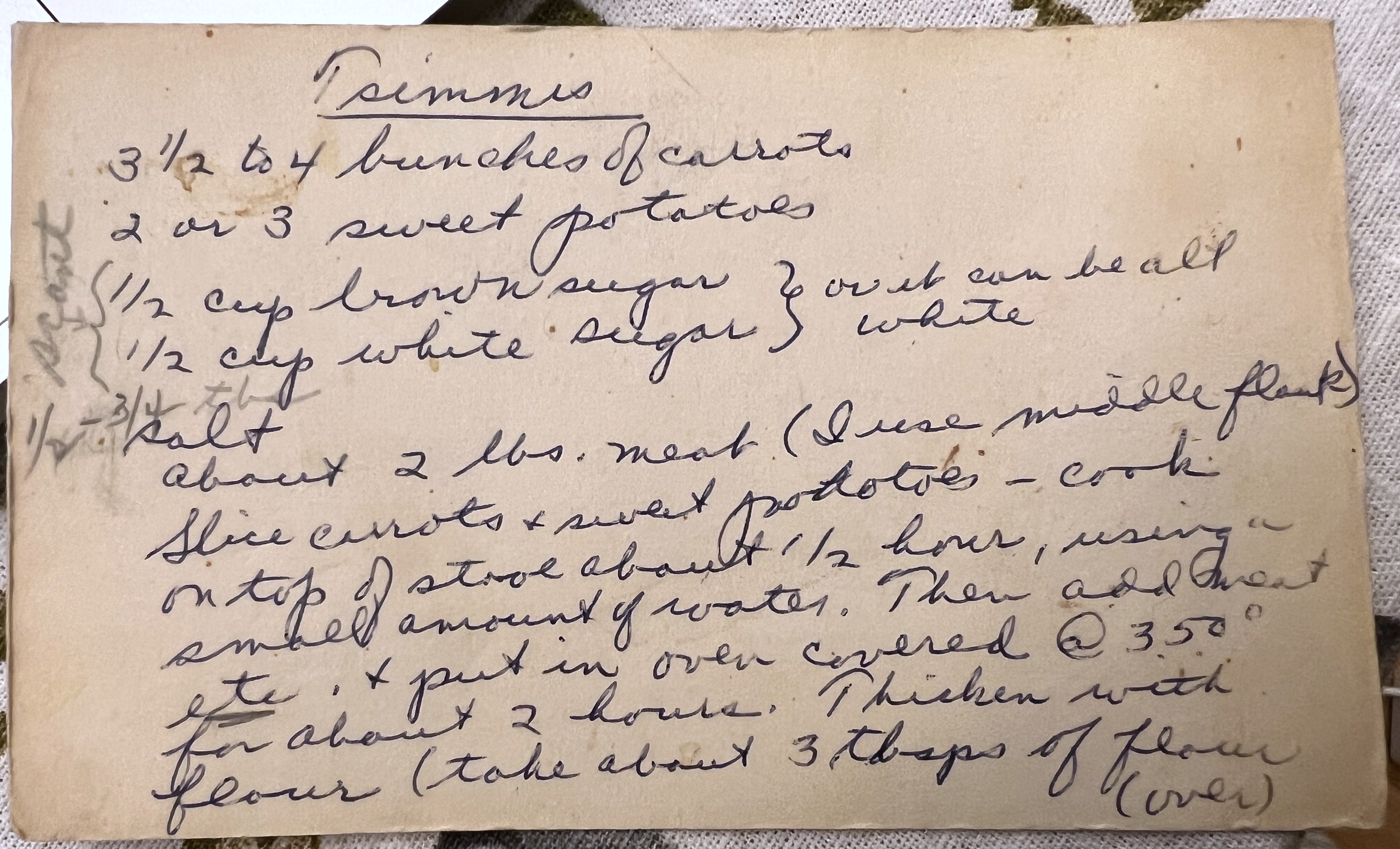 Grandma's Tsimmis